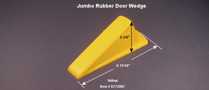 Large Rubber Doorstop Wedge